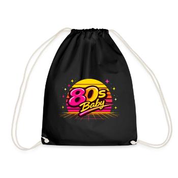 Bébé néon des années 80 - Sac de sport léger - noir - Devant