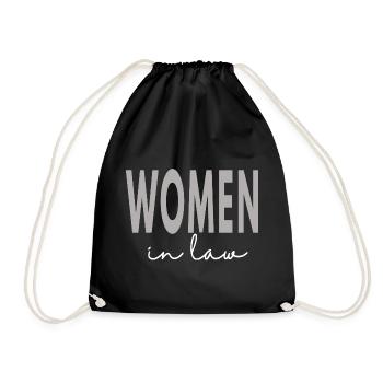 Women In Law Lawyer School Student Attorney - Drawstring Bag - black - Front