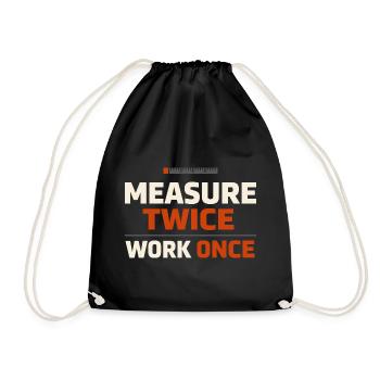 Blue Collar Lifestyle Blue Collar Pride Working - Turnbeutel - Schwarz - Vorne