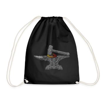 farrier - Drawstring Bag - black - Front