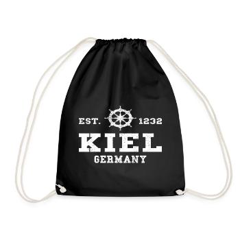 Souvenir de Kiel, Allemagne du Nord - Sac de sport léger - noir - Devant