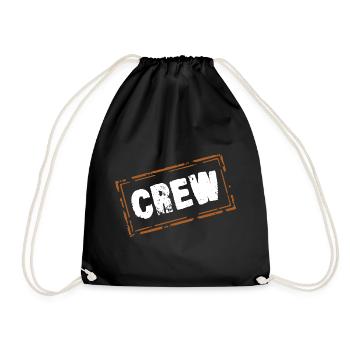 crew - Drawstring Bag - black - Front