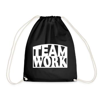 Pochoir en Audace pour le travail d’équipe - Sac de sport léger - noir - Devant