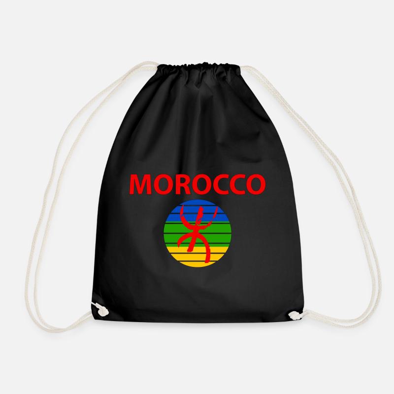 Marokko Amazigh - Turnbeutel - Schwarz