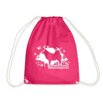ISLANDHUND Hunde Hund Wilsigns - Turnbeutel - Fuchsia - Vorne