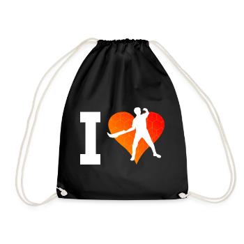 Damen Jai Alai Herren Basque Pelota Pelota - Turnbeutel - Schwarz - Vorne