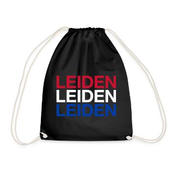 LEIDEN Netherlands Niederlande Flgge - Drawstring Bag - black - Front