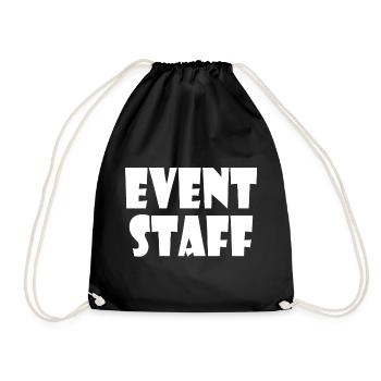 Event staff - Turnbeutel - Schwarz - Vorne