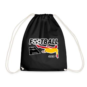 Fièvre du football Espagne - Sac de sport léger - noir - Devant