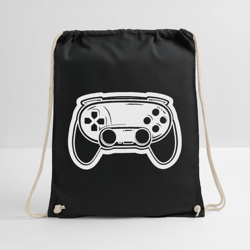 Videospiel Controller Zeichnung Turnbeutel