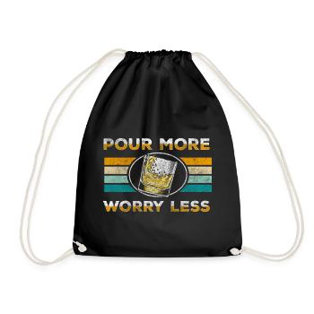 drinks longsdrinks - Drawstring Bag - black - Front