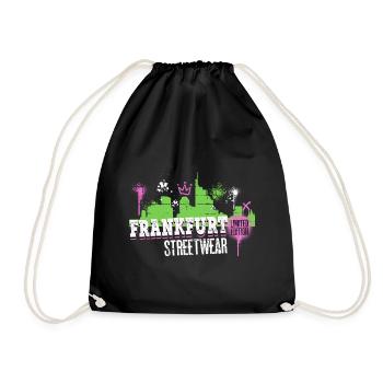 Francfort, Skyline, ville, Allemagne, Graffiti - Sac de sport léger - noir - Devant