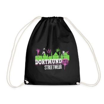 Dortmund Skyline City Germany Graffiti - Drawstring Bag - black - Front
