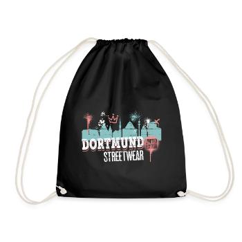 Dortmund Skyline City Germany Graffiti - Drawstring Bag - black - Front