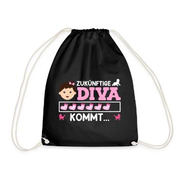 Bientôt Maman FUTURE DIVA ARRIVE Drôle - Sac de sport léger - noir - Devant
