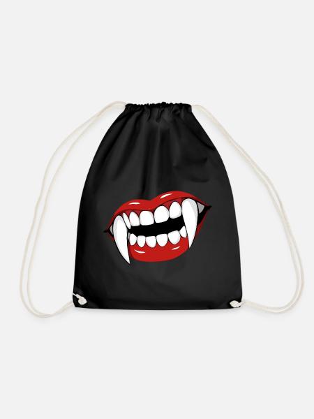 Vampire Lips Pop Art Halloween Party - Sac de sport léger - noir