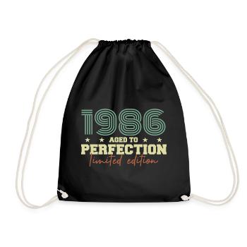 1986 - Drawstring Bag - black - Front