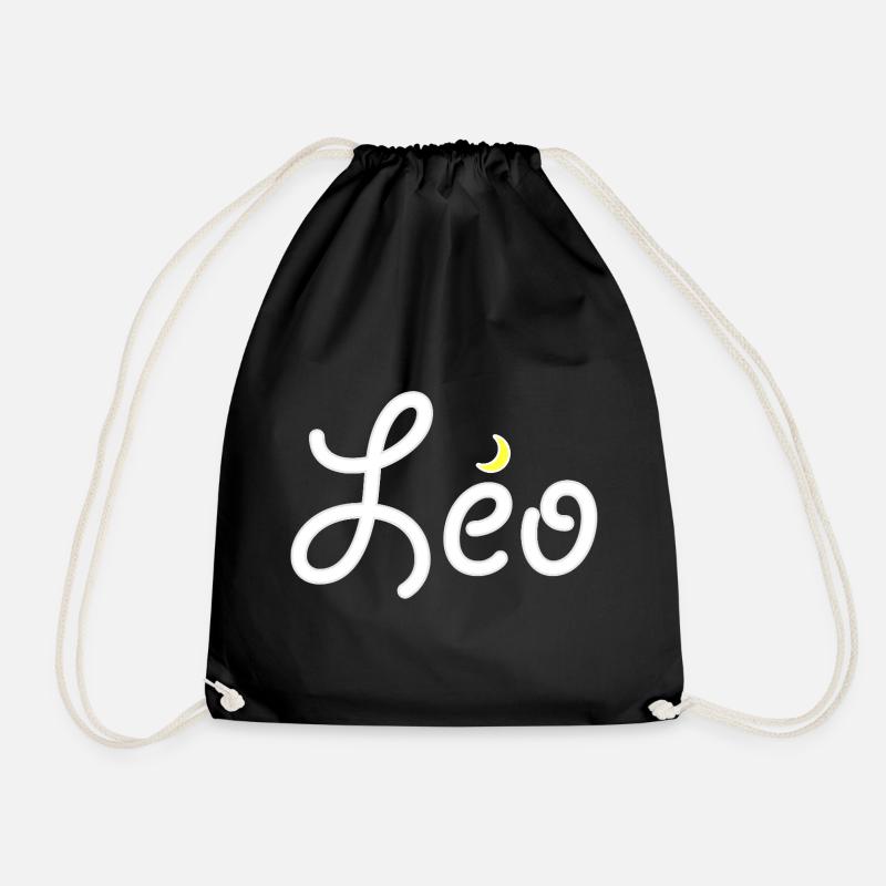 Leo - Drawstring Bag - black