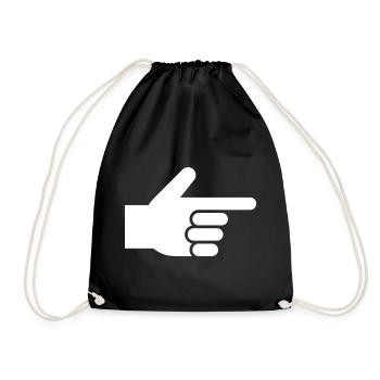 Main, index, index - Sac de sport léger - noir - Devant