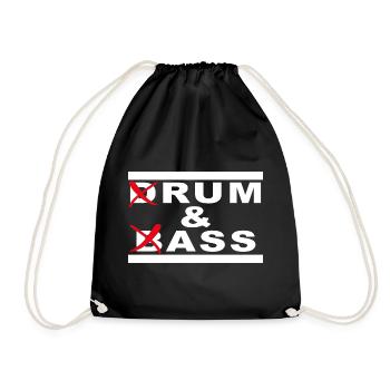 Rum & Ass – Jeu de mots Drum and Bass - Sac de sport léger - noir - Devant