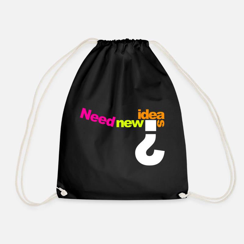 Need New Ideas Color Burst - Drawstring Bag - black