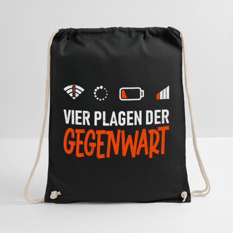 Science Coder FOUR PLAGUES OF THE PRESENT FUNNY Drawstring Bag
