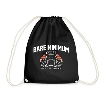 Grenouille Minimum Dit Amphibien Prélassant - Sac de sport léger - noir - Devant