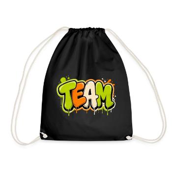Team - Drawstring Bag - black - Front