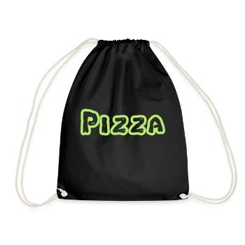 Style de tortues à pizza - Sac de sport léger - noir - Devant