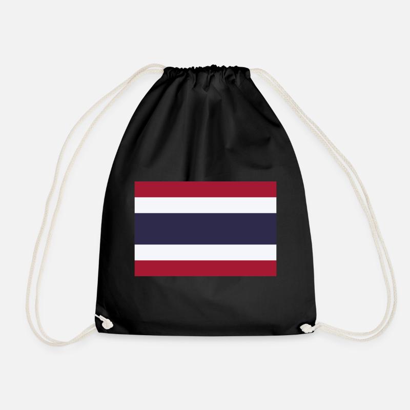 Thailand - Drawstring Bag - black