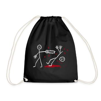 Tronçonneuse - Sac de sport léger - noir - Devant