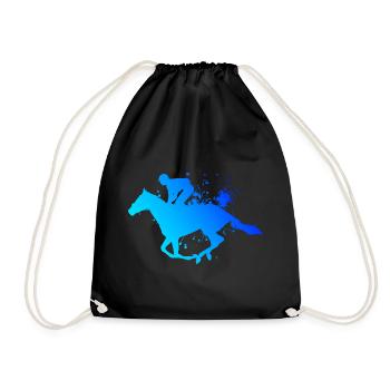 Sport équestre équitation dressage saut d'obstacles - Sac de sport léger - noir - Devant