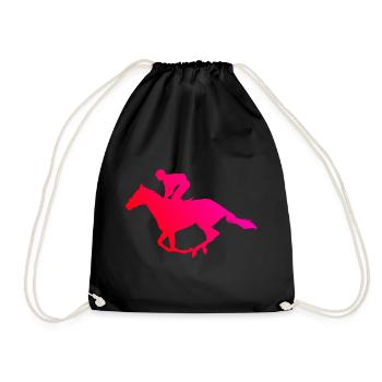 Équitation Équitation Cavaliers Chasse Équitation - Sac de sport léger - noir - Devant