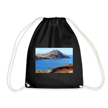 Madeira Portugal Poster - Drawstring Bag - black - Front