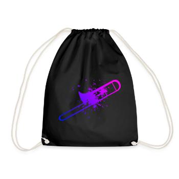 Instrument de cuivre Hommes Femmes Trombonistes - Sac de sport léger - noir - Devant