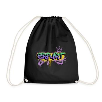 Erfurt Deutschland Stadt Graffiti Spray Sprayer - Turnbeutel - Schwarz - Vorne