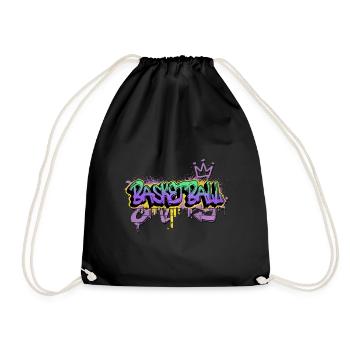 Basketball Graffiti Sprayer Basketball Sports - Sac de sport léger - noir - Devant