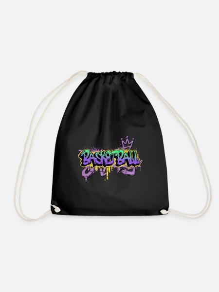 Basketball Graffiti Sprayer Basketballer Sport - Turnbeutel - Schwarz