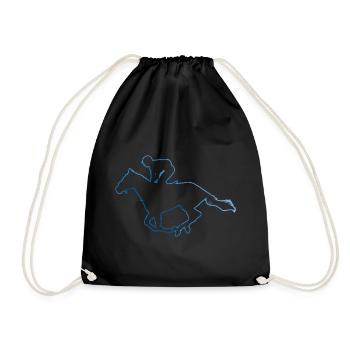 Sport équestre Cavaliers Cavaliers Hommes Équitation - Sac de sport léger - noir - Devant