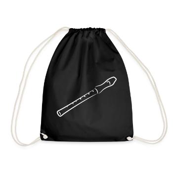 Croquis de flûte - Sac de sport léger - noir - Devant