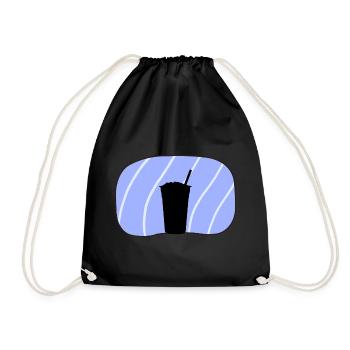Bubble Boba au thé - Sac de sport léger - noir - Devant