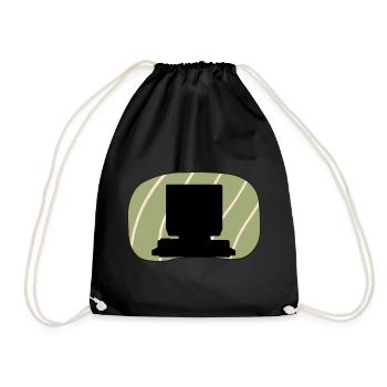 Nerd de la technologie informatique - Sac de sport léger - noir - Devant