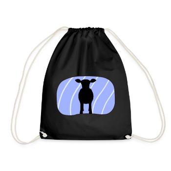 Cow Bull Moo - Drawstring Bag - black - Front