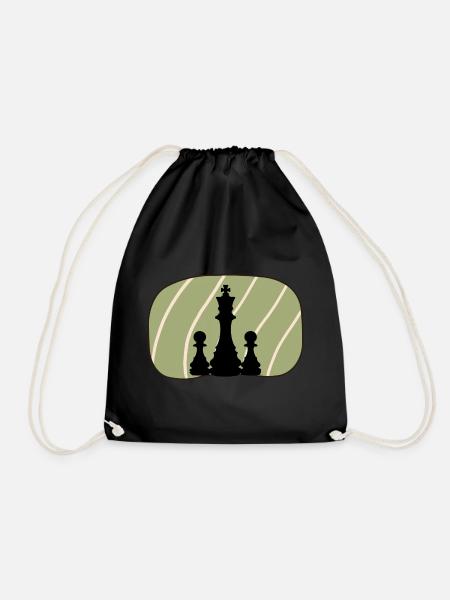 Schach Bischof Chess - Turnbeutel - Schwarz