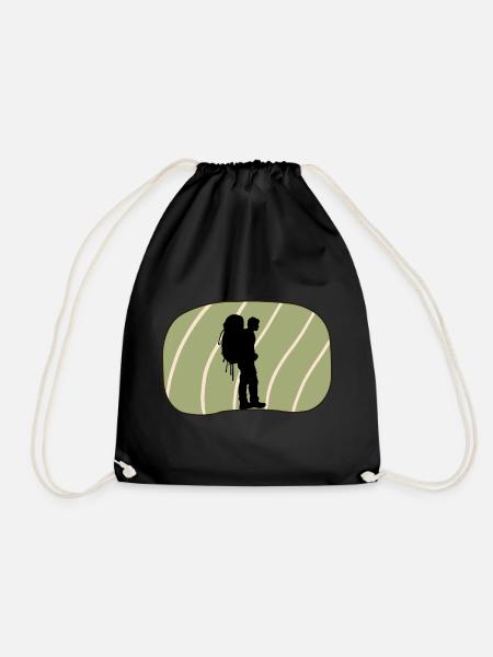 Backpacking Rucksack Backpacking - Turnbeutel - Schwarz
