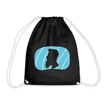 Bart Gentleman Hipster - Turnbeutel - Schwarz - Vorne