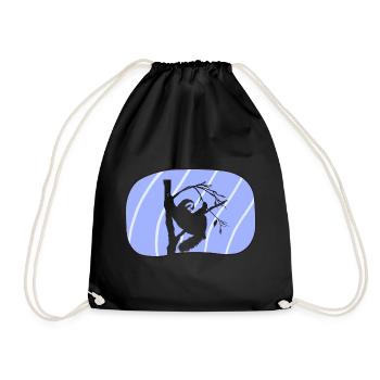Sloth Chill Fatigue - Drawstring Bag - black - Front