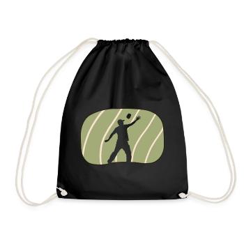 Cornhole Rules Game - Drawstring Bag - black - Front