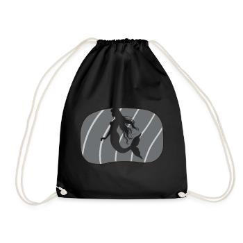 Créature mythique Mermaid Fin - Sac de sport léger - noir - Devant