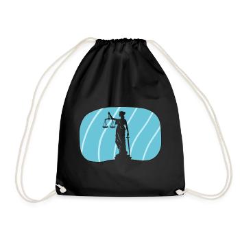 Lawyer Law Treatment - Drawstring Bag - black - Front